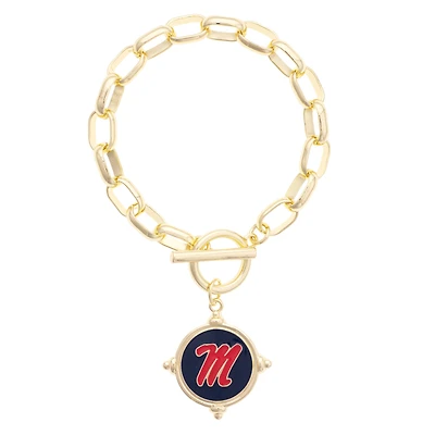 Women's CANVAS Style Ole Miss Rebels Intaglio Bracelet