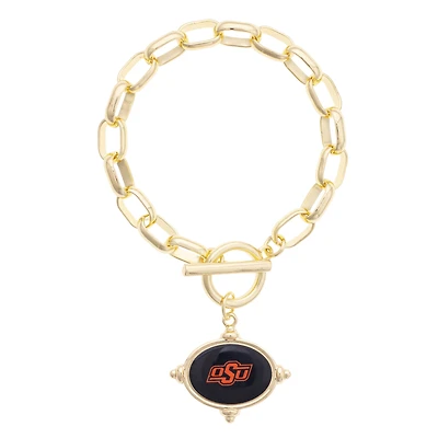 Women's CANVAS Style Oklahoma State Cowboys Intaglio Bracelet