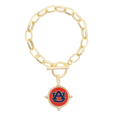 Women's CANVAS Style Auburn Tigers Intaglio Bracelet
