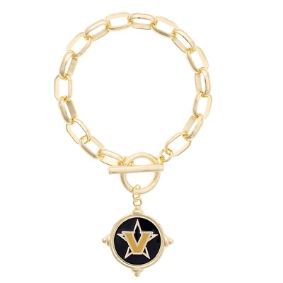 Women's CANVAS Style Vanderbilt Commodores Intaglio Bracelet