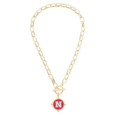 Women's CANVAS Style Nebraska Huskers Intaglio Necklace
