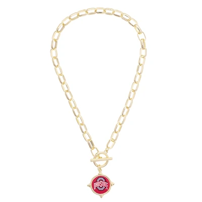 Women's CANVAS Style Ohio State Buckeyes Intaglio Necklace
