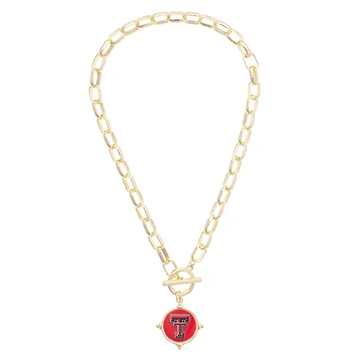 Women's CANVAS Style Texas Tech Red Raiders Intaglio Necklace