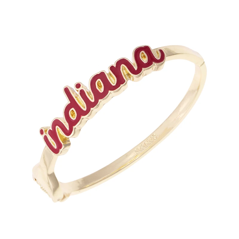 CANVAS Style Indiana Hoosiers Cursive Hinge Bangle