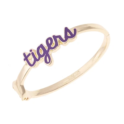 CANVAS Style LSU Tigers Cursive Hinge Bangle