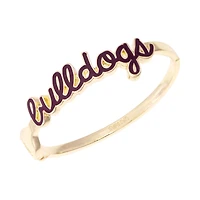 CANVAS Style Mississippi State Bulldogs Cursive Hinge Bangle