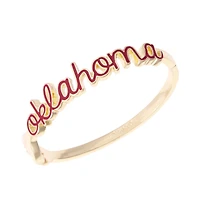 CANVAS Style Oklahoma Sooners Cursive Hinge Bangle