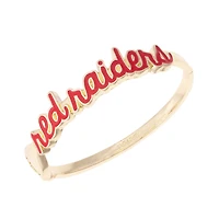 CANVAS Style Texas Tech Red Raiders Cursive Hinge Bangle