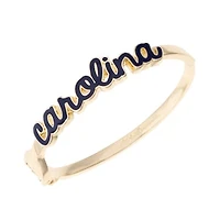 CANVAS Style North Carolina Tar Heels Cursive Hinge Bangle