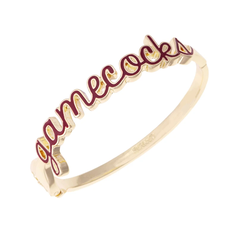 CANVAS Style South Carolina Gamecocks Cursive Hinge Bangle