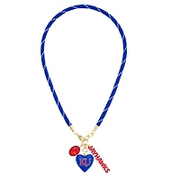 Women's CANVAS Style Kansas Jayhawks Heart Paracord Necklace