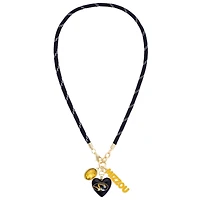 Women's CANVAS Style Missouri Tigers Heart Paracord Necklace