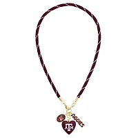 Women's CANVAS Style Texas A&M Aggies Heart Paracord Necklace