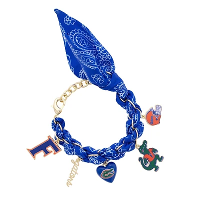 Women's CANVAS Style Florida Gators Bandana Charm Bracelet