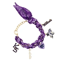 Women's CANVAS Style Kansas State Wildcats Bandana Charm Bracelet