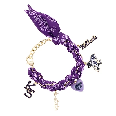 Women's CANVAS Style Kansas State Wildcats Bandana Charm Bracelet