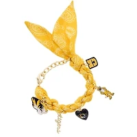 Women's CANVAS Style Missouri Tigers Bandana Charm Bracelet