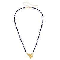 Women's CANVAS Style West Virginia Mountaineers Beaded Spirit Necklace