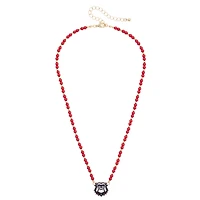 Women's CANVAS Style Georgia Bulldogs Beaded Spirit Necklace