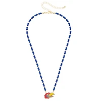 Women's CANVAS Style Kansas Jayhawks Beaded Spirit Necklace