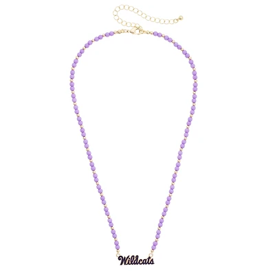 Women's CANVAS Style Kansas State Wildcats Beaded Spirit Necklace