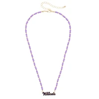Women's CANVAS Style Kansas State Wildcats Beaded Spirit Necklace
