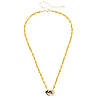 Women's CANVAS Style Missouri Tigers Beaded Spirit Necklace