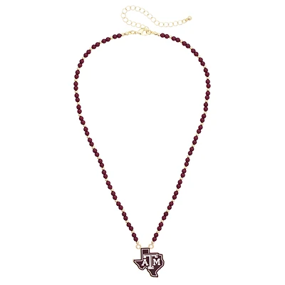 Women's CANVAS Style Texas A&M Aggies Beaded Spirit Necklace