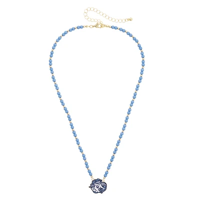 Women's CANVAS Style North Carolina Tar Heels Beaded Spirit Necklace