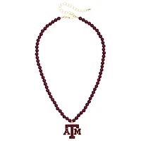 Women's CANVAS Style Texas A&M Aggies Beaded Logo Necklace