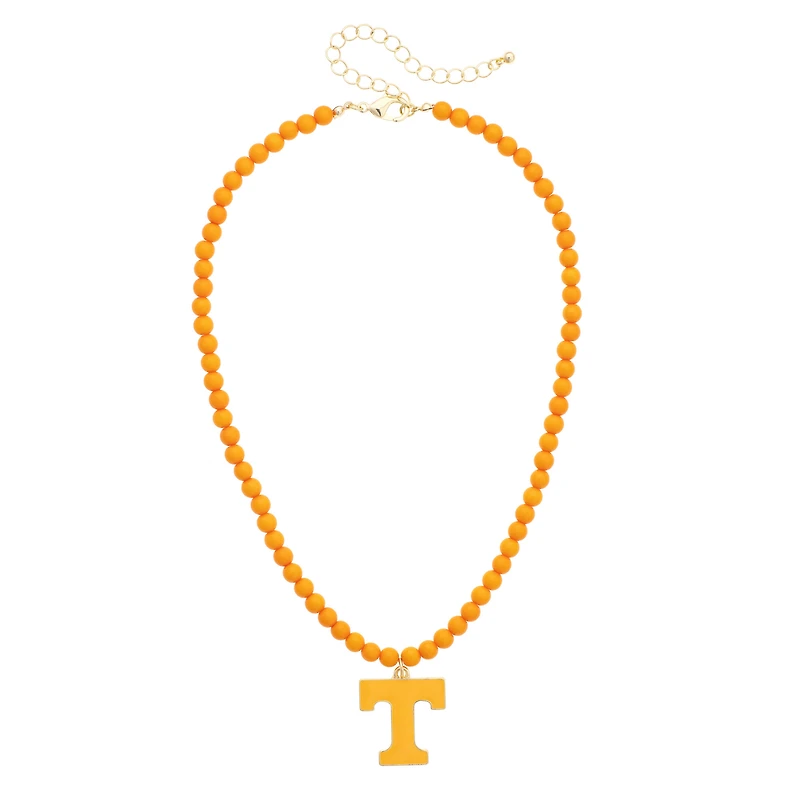 Women's CANVAS Style Tennessee Volunteers Beaded Logo Necklace