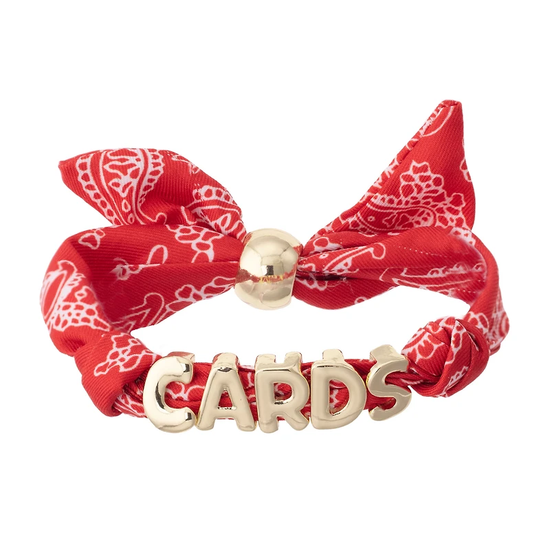 Women's CANVAS Style Louisville Cardinals Bandana Slider Bracelet