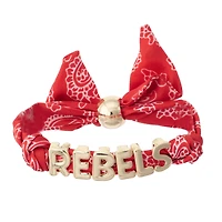 Women's CANVAS Style Ole Miss Rebels Bandana Slider Bracelet