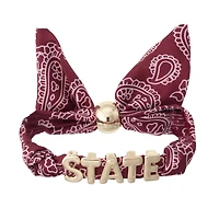 Women's CANVAS Style Mississippi State Bulldogs Bandana Slider Bracelet