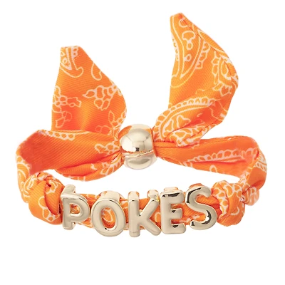 Women's CANVAS Style Oklahoma State Cowboys Bandana Slider Bracelet