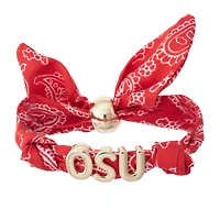 Women's CANVAS Style Ohio State Buckeyes Bandana Slider Bracelet