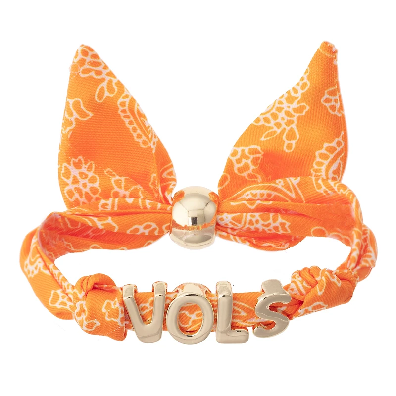 Women's CANVAS Style Tennessee Volunteers Bandana Slider Bracelet