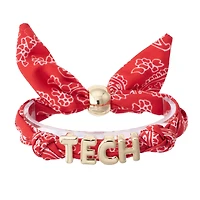 Women's CANVAS Style Texas Tech Red Raiders Bandana Slider Bracelet