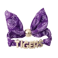 Women's CANVAS Style Clemson Tigers Bandana Slider Bracelet