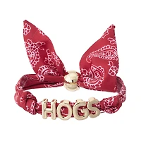 Women's CANVAS Style Arkansas Razorbacks Bandana Slider Bracelet