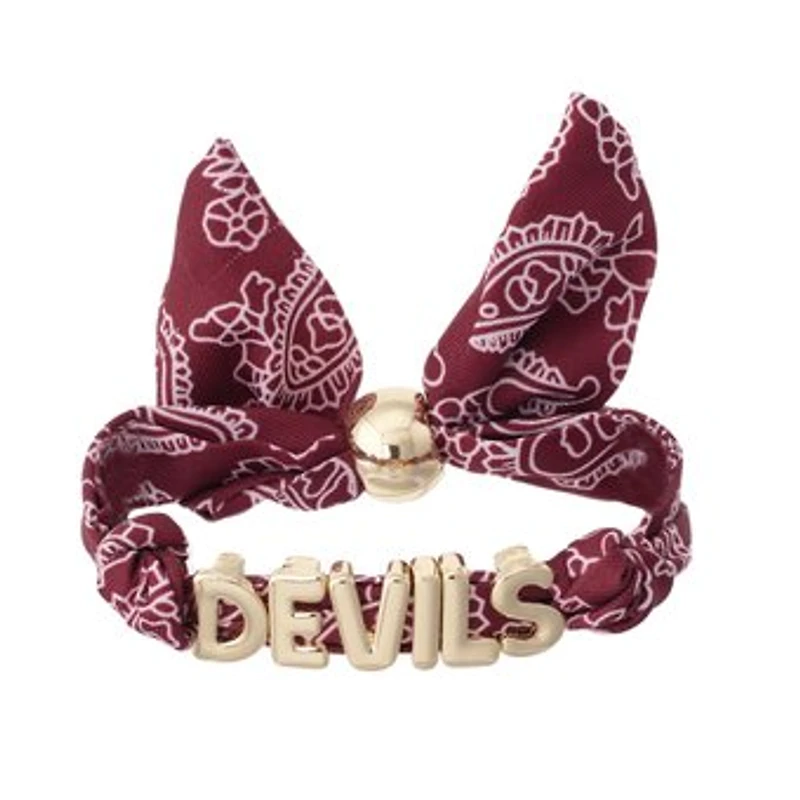 Women's CANVAS Style Arizona State Sun Devils Bandana Slider Bracelet