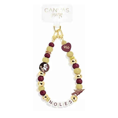 CANVAS Style Florida State Seminoles Beaded Wrislet