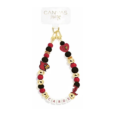 CANVAS Style Louisville Cardinals Beaded Wrislet