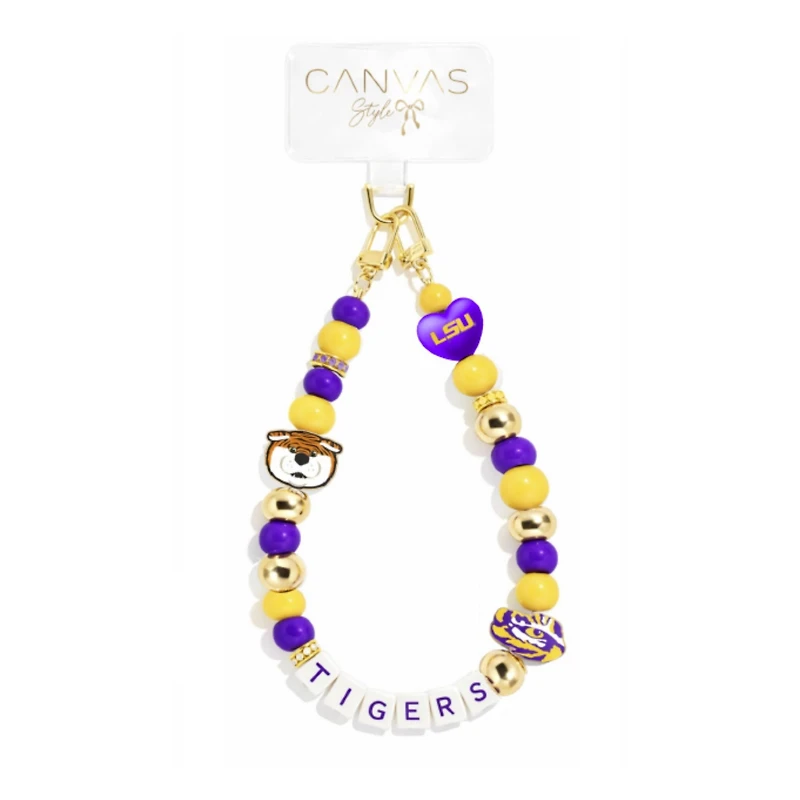 CANVAS Style LSU Tigers Beaded Wrislet
