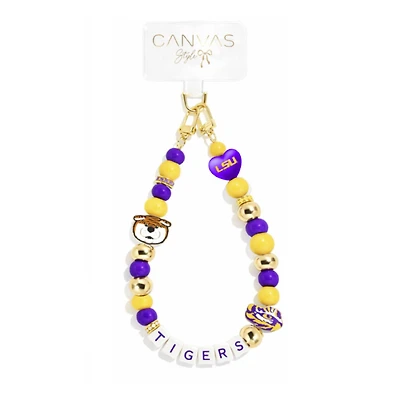 CANVAS Style LSU Tigers Beaded Wrislet