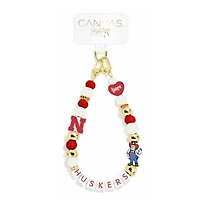 CANVAS Style Nebraska Huskers Beaded Wrislet