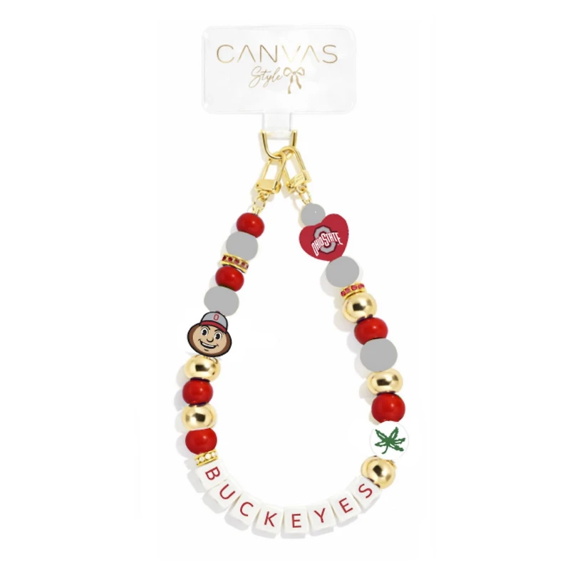CANVAS Style Ohio State Buckeyes Beaded Wrislet