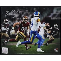 Nick Bosa San Francisco 49ers Autographed 8" x 10" Hunting Down Matthew Stafford Spotlight Photograph