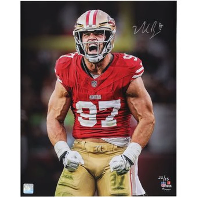 Nick Bosa San Francisco 49ers Autographed 16" x 20" Unleashed Spotlight Photograph - Limited Edition of 25