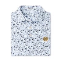 Men's Peter Millar  Navy Notre Dame Fighting Irish Kick Off Performance Polo